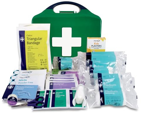 Reliance Medical Children's First Aid Kit - For Kids, Childcare Providers, Schools, and Home Use, Wall-Mountable Aura Box
