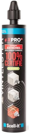 Scell-it - 12 cartouches de résine vinylester 300ml Spécial béton - SC-X-PRO300 - Scell-it