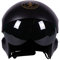 Eurocarnavales Schwarz Einheitsgröße Air Force Pilot Helm für Erwachsene Unisex Kostüm Zubehör