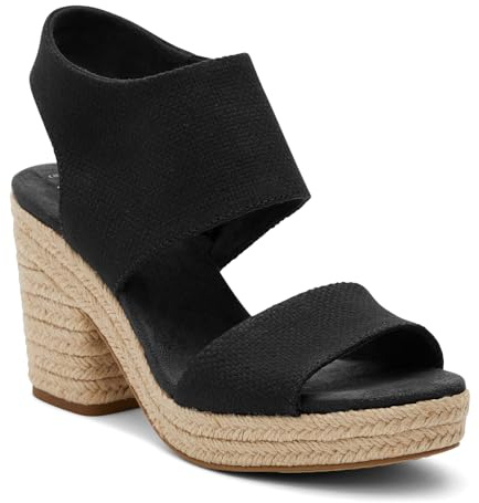 TOMS Plateau-Sandale Damen Textil & Wildleder Komfort Umweltfreundlich 8,9cm Absatz