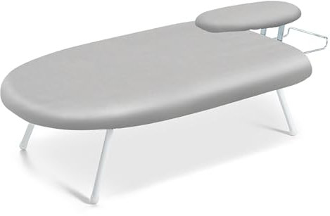 Tragbare Bügelbrett-Tischplatte mit Bügeleisenständer, faltbares Mini-Bügelbrett, platzsparende Schreibtisch-Bügelunterlage – kleine Bügelbrett-Tischplatte für kleine Räume ( Color : A , Size : 60*37*