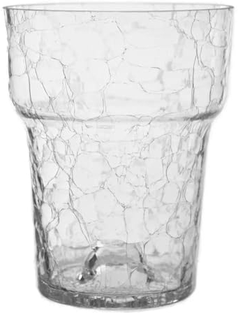 AzaliaDesign Blumentopf Transparent Kristall Glasscherben 13 cm Orchid Blumentopf Orchideen Orchideentopf Übertopf aus Glas Pflanztopf Übertopf aus Glas Blumenkübel Blumenübertopf |ø 13 cm, H 16cm