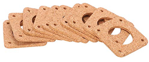 Kork-Vibrationsdämpfer für 42 Schrittmotor-Pads, Reduziert Klappern und Geräusche, Lochausrichtung, NEMA 17-kompatibel, 20 Stück Packung, Kork-Vibrationsdämpfungspads für