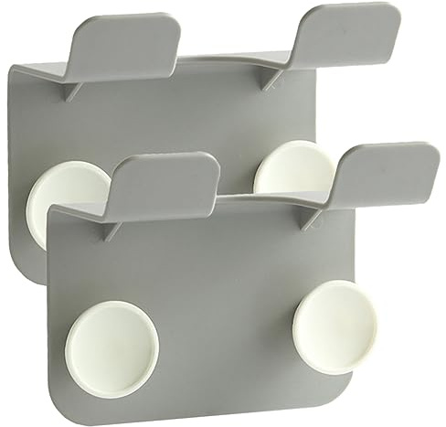 MERRYHAPY 2stücke Haartrocknerhalter Wandmontage Föhnhalter Mit Selbstklebende Rückseite Für Badezimmer Küche Schlafzimmer Haartrockner Organizer Aufbewahrungslösung