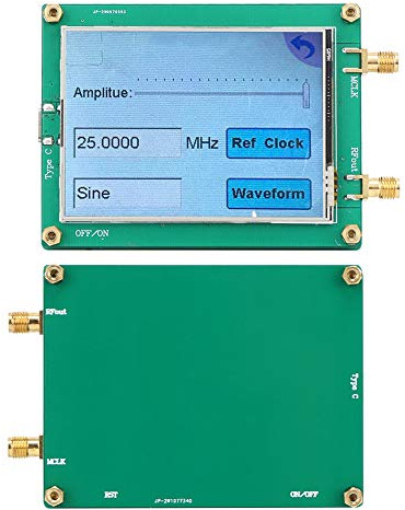 Joyance Generatore regolabile AD9833 TFT Full Touch Screen Generatore di segnale, Generatore di funzioni DDS per sinusoidale, triangolo, onde quadrate, frequenza regolabile, design compatto