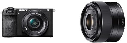 Sony Alpha 6700 Spiegellose APS-C Digitalkamera inkl. 16-50mm Objektiv (KI-basierter Autofokus, 5-Achsen-Bildstabilisierung, 4k 120p Video, Touch-Display) + 35F18
