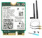 Carte réseau WiFi 7 BE200 M.2 Key E, 9,3 Gbit/s, 2,4 G/5 G/6 GHz, Bluetooth 5.4, compatible Windows 10/11