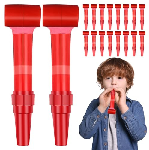VANZACK 20 Froschzungen-partytröten, Plastikzungen-klebe-accessoires, Reptilien-geburtstagsdeko, Party-tröten für Kinder, Partyzubehör