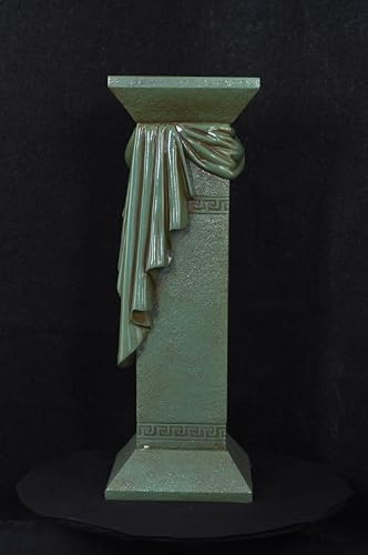 Generisch Beistelltisch Antik Stil 80cm Säule, Grün | Handgefertigt, 80 cm Höhe, Antik Stil, Säulenform