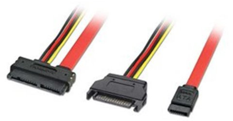 LINDY Câble Interne Micro SATA - alim + données, 1m