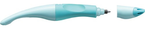 STABILO Ergonomischer Tintenroller für Linkshänder - EASYoriginal pastel hearts in türkis/aquamarin - inklusive 2 Patronen & Mini colorkilla