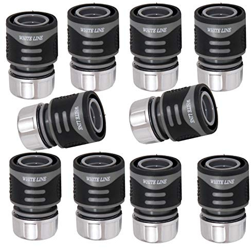 10 x Schlauchkupplungen,Verbinder grau 1/2 zoll