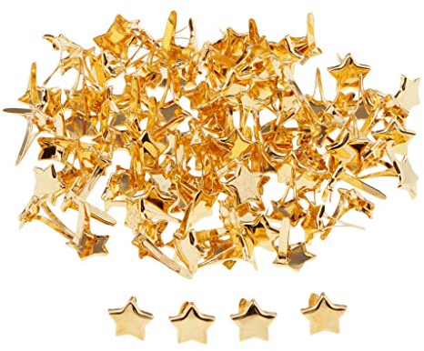 chiwanji 50/100 Roudkopf Klammer Musterbeutelklammern aus aus Bastelklammern, 8x10mm