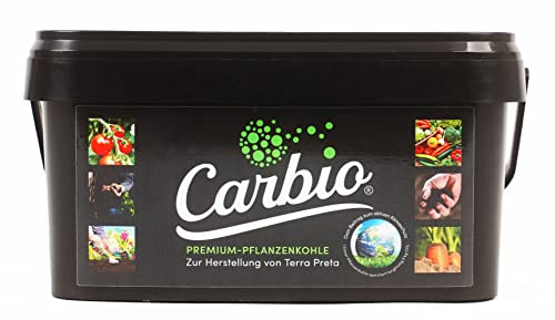 Carbio -Pflanzenkohle/Biokohle - 5,5l Eimer - Zur Herstellung von Terra Preta, Schwarzhumus & Kompoststarter