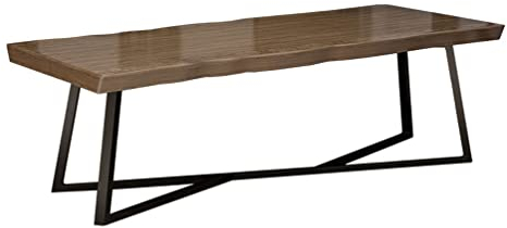 Computertisch Metall Und Massives Holz Moderner Quadratisch, Home Office Küche Esszimmer Computertisch Konferenztisch Esstisch Couchtisch (Size : 150X70X75CM)