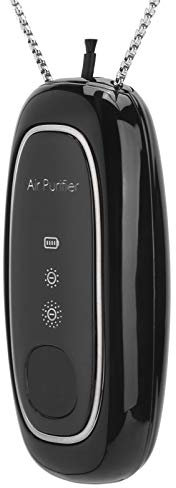 Mini Purificador de Aire Portátil, para Adultos y Niños Mini Purificador de Aire Recargable USB Portátil para Humo, Polvo, Polen, Olor de Mascotas (Negro)