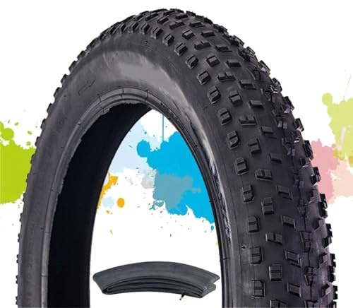 BaiWon 20x4.0 Zoll Fat Tire, 20 Zoll Fat Bike Reifen Hochleistungs mit Schläuche - pannensichere Ersatz-Elektrofahrradreifen Kompatibel Breite Mountain Snow Bike 3-Rad Fahrräder