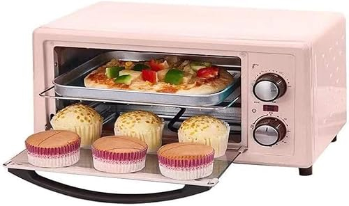 oven mini oven air fryer oven 11L Electric Oven, Stainless Steel Convection Countertop Toaster Oven Multi Function Mini Oven Toaster Oven Air Fryer, (Color : Pink) (Color : Pink, Size : Onesize)