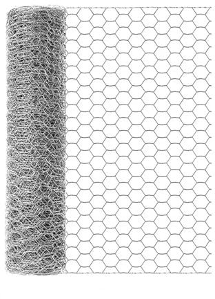 Ayztantine Drahtgitter Feinmaschig 10 m Maschendraht, groß, sechseckiges Design, Hühnerdraht, Zaundraht, for Hindern von Eichhörnchen, verzinktes Gartennetz, Barrierenetz