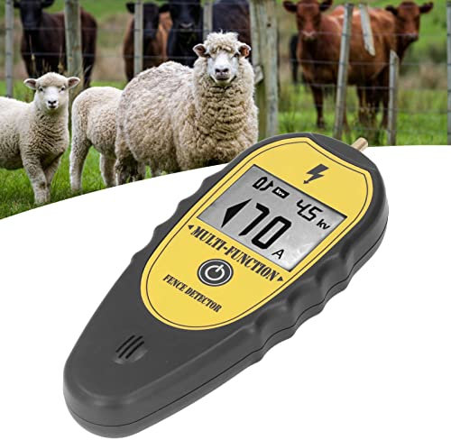 Electric Fence Tester Electric Fence Tester Handheld Electric Fence Voltage Tester 15KV, Portable Digital Electric Fence Fault Finder,Digital Fence Tester for Farm Gardening Tools Voltage Testers