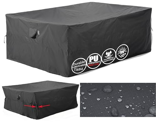 F&J Outdoors Garden Furniture Covers 406x234x89cm Extra Large Heavy Duty | Outdoor Furniture Covers Waterproof UV Resistant Tear Resistant Windproof Sectional Sofa Cover Garden Furniture Cover