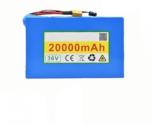 Batería de Litio de 36 V, 36 V, 20 Ah, 10S2P, para Bicicletas eléctricas con Cargador para Motores de hasta 750 W y Scooters y Herramientas eléctricas XT60