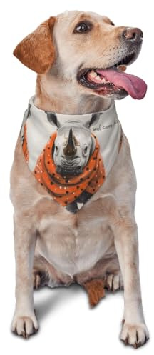 Hundhalsduk, prickig noshörning, triangelhaklapp, hundnäsduk, söta hundtillbehör, hundhalsdukar