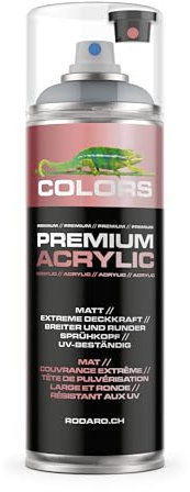 COLORS Premium Acrylic Sprühfarbe 400ml – Hochdeckender Sprühlack für Innen & Außen, Spraydose für DIY-Projekte - Ral 7040 - Fenstergrau Matt