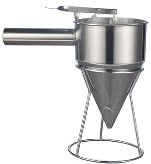 Cabilock Imbuto Dispenser Per Pancake Inossidabile Con Utensile Per Frittelle e Dolci Facile Usare Pasticcerie