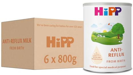 Hipp Anti Reflux Baby Milk Powder Formula, from Birth, 800g (Pack of 6)