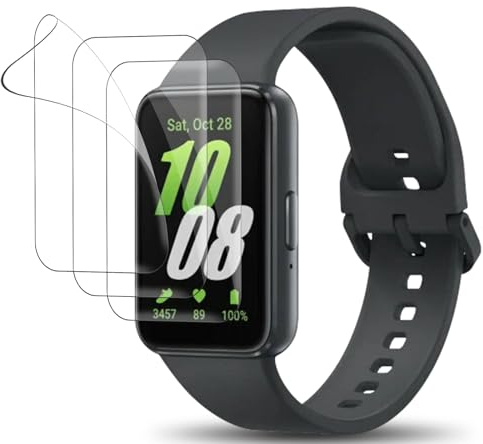 Votvloay 3 stycken skärmskydd till Samsung Galaxy Fit 3, HD transparent TPU högupplöst film självläkande skydd för Samsung Galaxy Fit 3 skärmskydd