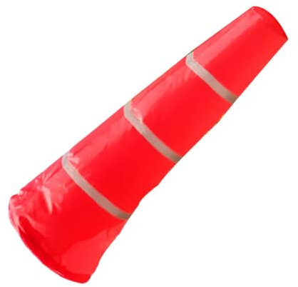Supvox 2 STK reflektierender Windsack Windsäcke Spinner Windspiele Festival-Windsack Outdoor- Flagge der Windrichtung Outdoor-Windsack Windkegel im Freien Regenfestes Tuch rot