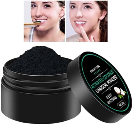 Charcoal Toothpaste Powder - Teeth Whitening Powder, Charcoal Cleaner, Natural Stain Remover | Gentle Formula to Protect Gums, Ultra Fine Texture, Bright Smile
