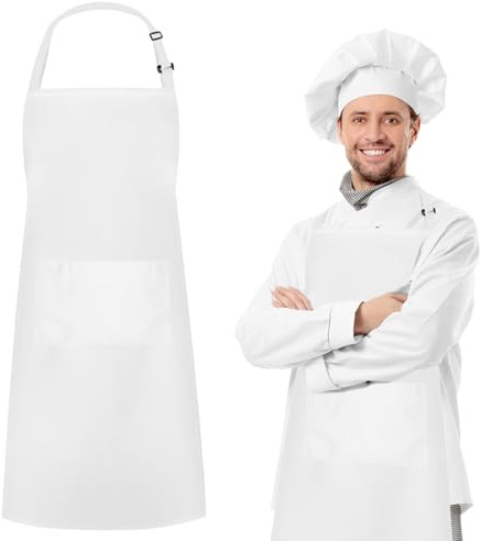 BinXiaoQin Kochschürze Baumwolle Schürze,Apron Unisex mit Tasche,Schürze Damen,Latzschürze Damen Küchenschürze,Küchenschürzen Verstellbare Herren,Malschürze Erwachsene Küchenschürz
