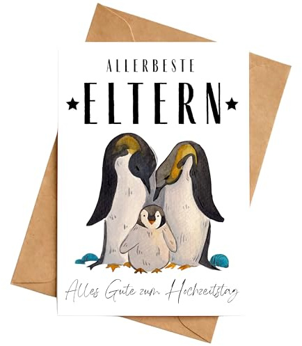 Karte Hochzeitstag Eltern Klappkarte Glückwunschkarte DIN A6