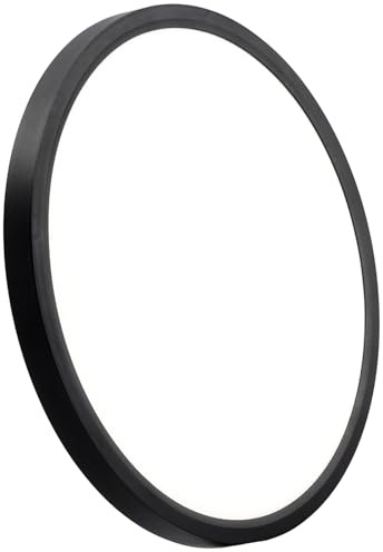 Laiyidia LED Deckenleuchte Flach, 24W 2880LM, 5CCT 2700K-6500K, Rund Ultra Dünne (1.7cm) Deckenlampe für Schlafzimmer,Küche,Wohnzimmer,Flur,Garderobe,Abstellraum,Keller, Schwarz