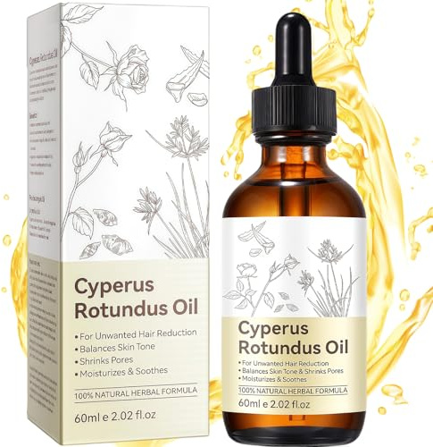 Cyperus Rotundus Oil for Facial Hair Removal - Gentle & Non-Irritating After Shave Oil for Women - Improve Excessive Hair Growth, Shrinks Pores, Hydrates, Moisturize and Smooth Skin