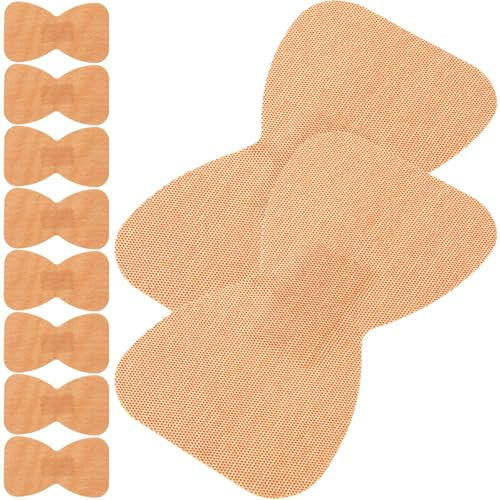 VICASKY 50pcs Breathable Fabric Knuckle Bandages for Wound Protection Flexible Hemostatic Plasters with Butterfly Shape Adhesive for Small Cuts and Outdoor Use