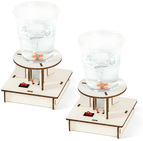 Tornado Giocattoli per Bambini, Tornado Maker 2 Set Educativi in ​​una Bottiglia Simulatore Magnetico Scientifico Giocattoli Alimentati a Batteria per Bambini per Laboratorio di Scienze, Lezioni di S