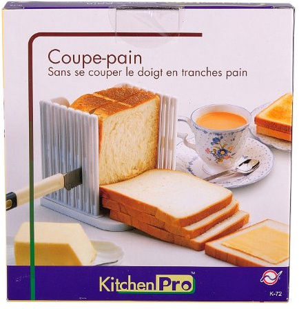KITCHEN PRO Bread LOAF Slicer Slicing Cutting Guide CUTS Even Slices from CFU