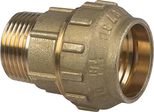Cornat Bevattningsrör mässing skruvanslutning för PE HD-rör, A 32 mm, B 1 tum yttergänga, flerfärgad