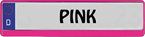 carstyling XXL Kennzeichenrahmen pink Standard 1 Stück