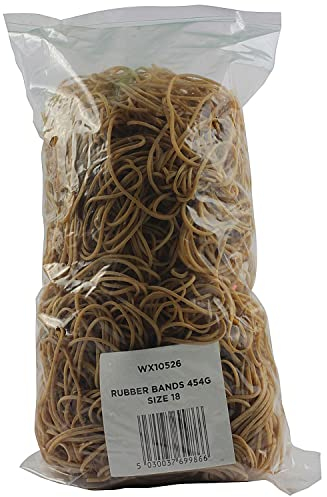 Whitebox 454G Size 18 Rubber Bands, grey|brown|green