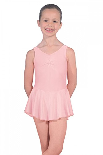 Dancewear Central Ärmlös ISTD Junior lycra trikåer med kjol