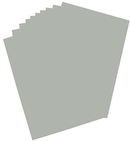 folia 65751 - Plakatkarton, ca. 48 x 68 cm, 10 Bögen, 380 g/qm, einseitig grau gefärbt - ideal zum Basteln oder Erstellen von Plakaten und Anzeigen