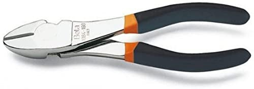 BETA - Tronchesi a Grande Effetto a Taglienti Diagonali 200 mm con Manici in PVC Antiscivolo, Tronchese Professionale Cromato per Taglio Fili e Cavi Officina Meccanica Manutenzione Tecnica, 1084 200