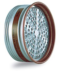 Dräger X-plore Gasfilter 990 A1 (EN 14387) Box mit 5 Stück. Qualitätsfilter mit Dräger-spezifischem Rundgewindeanschluss RD90 für Einfilter-Halbmasken Dräger X-plore 4390 und 4790 sowie für Halbmaske Dräger Combitox