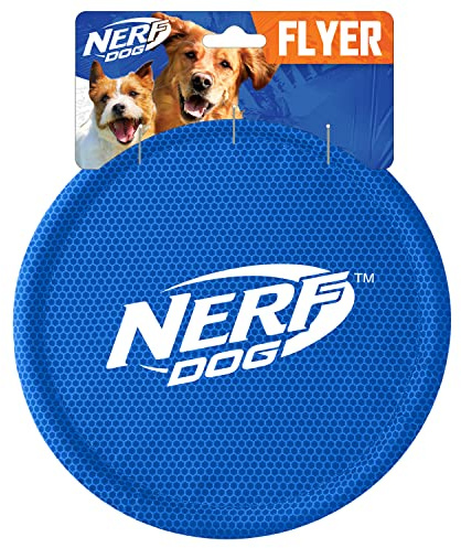 Nerf Dog Nylon Flyer, 10-Inch, Blue