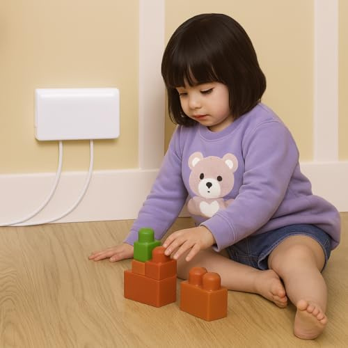 Clippasafe Electrical Plug Socket Protector (White (3 Pack))