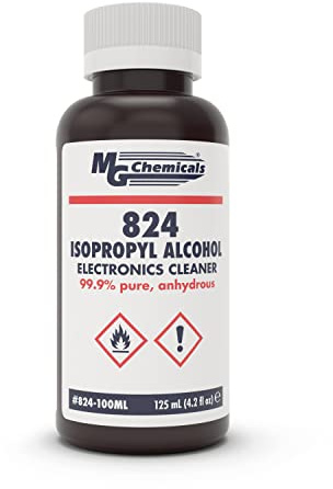 MG Chemicals 824-100ML 99.9% Isopropyl Alcohol Electronics Cleaner, 125 mL Liquid Bottle